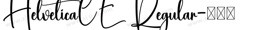 HelveticaCE  Regular字体转换
